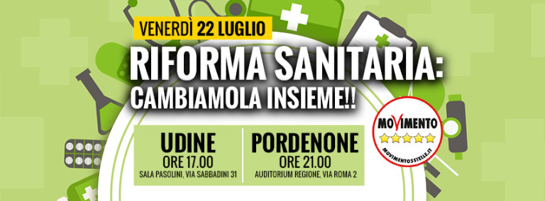 CRITICITA’ E PROPOSTE PER MIGLIORARE LA RIFORMA SANITARIA: DOPPIO APPUNTAMENTO