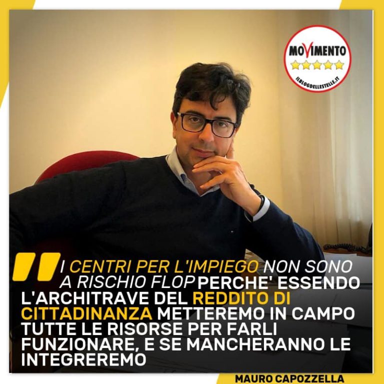 Capozzella – La riforma dei centri per l’impiego e la dignità del lavoro sono la mia priorità