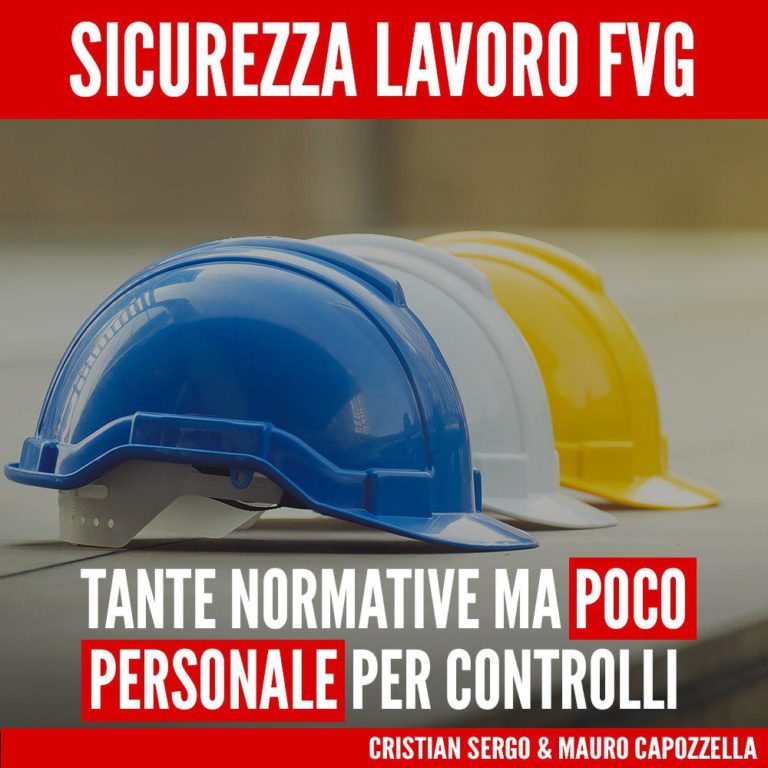 Più personale e più controlli per sicurezza sul lavoro