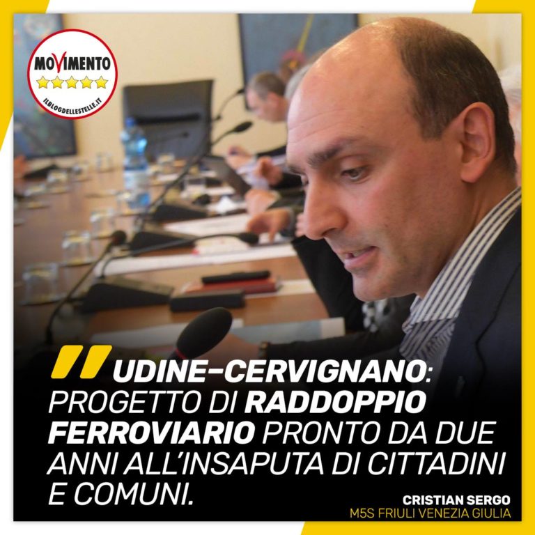 Raddoppio Udine – Cervignano, progetto pronto da due anni all’insaputa di cittadini e Comuni