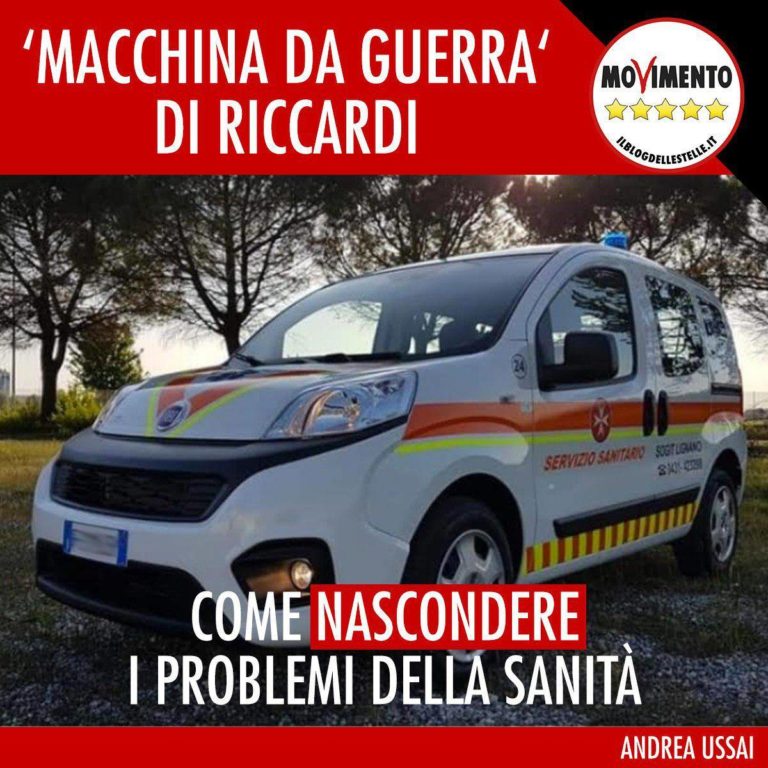 Sanità, Riccardi prepara ‘macchina da guerra’ per nascondere problemi