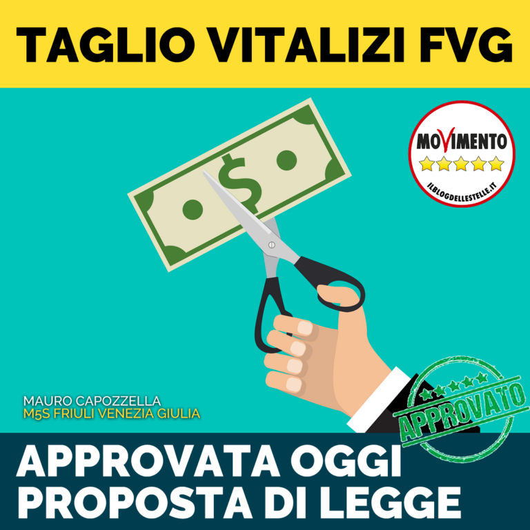 Vitalizi, da M5S la prima proposta di legge