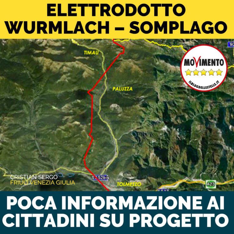 Poca informazione ai cittadini su progetto elettrodotto Wurmlach – Somplago