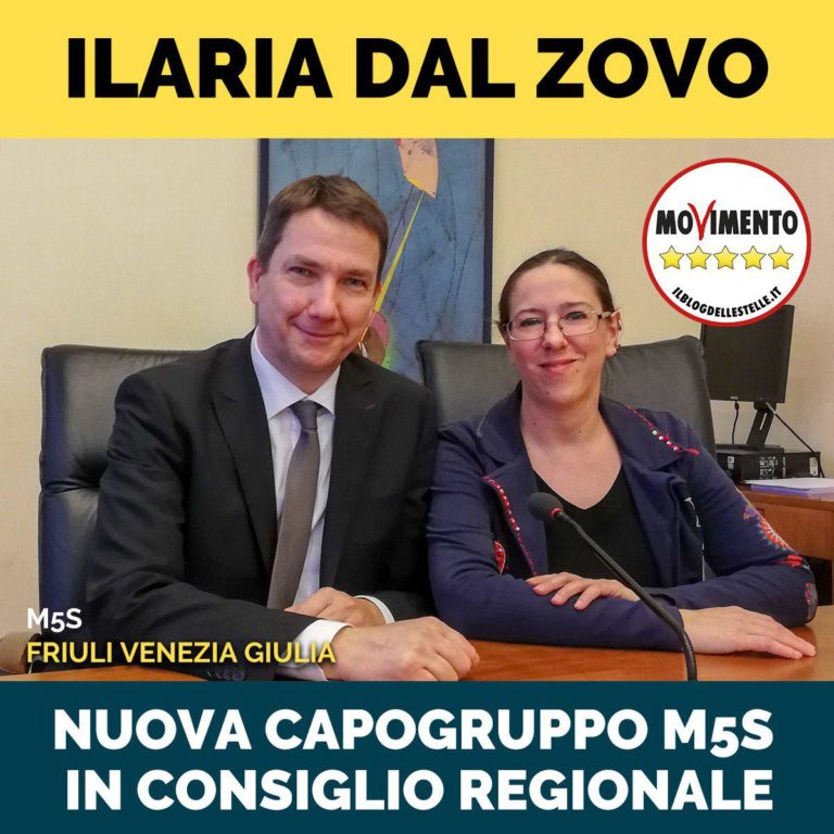 M5S: Ilaria Dal Zovo nuovo capogruppo in Consiglio regionale