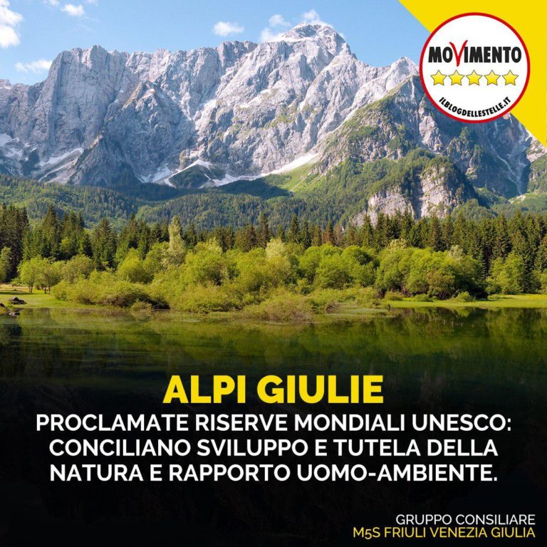 Alpi Giulie inserite tra riserve mondiali Unesco