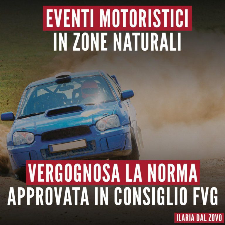 Vergognosa norma per manifestazioni motoristiche in zone naturali