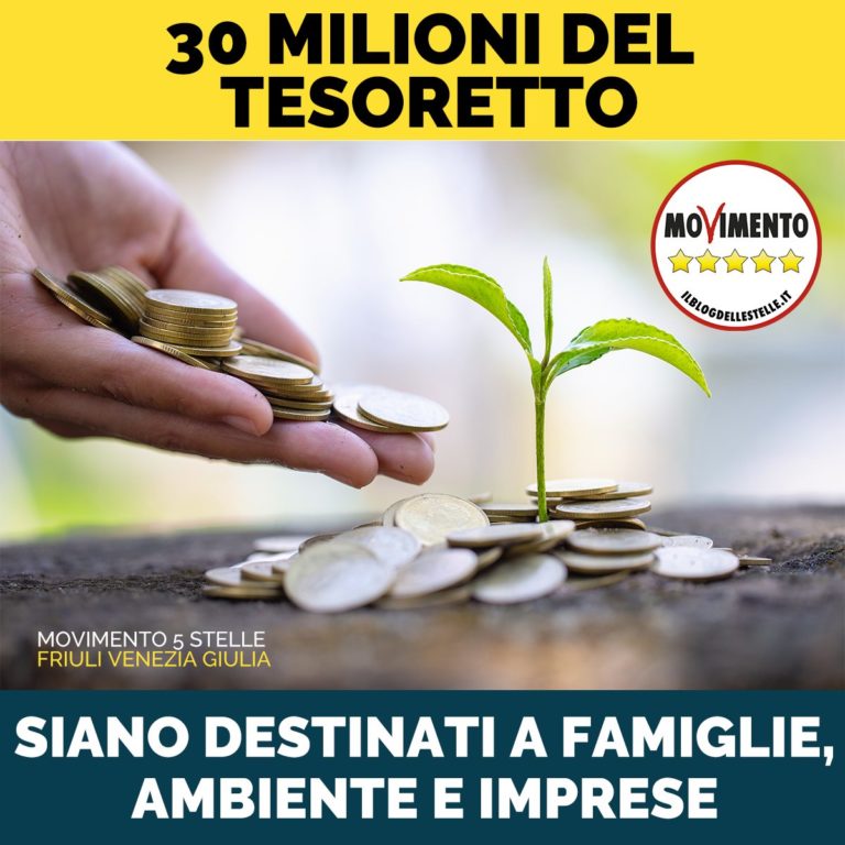 Tesoretto per ambiente, famiglie e imprese