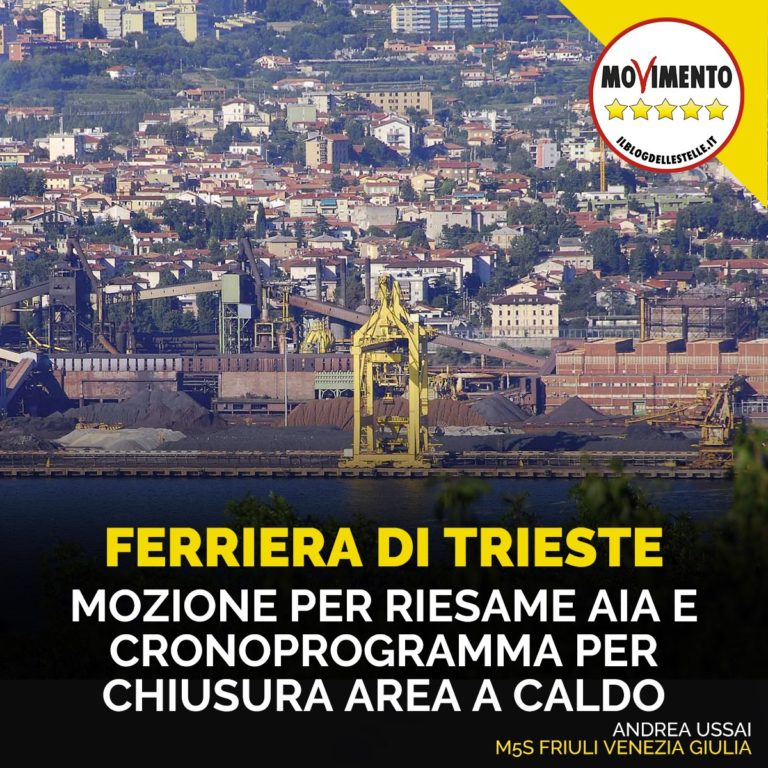 Mozione per riesame Aia e cronoprogramma per chiusura area a caldo Ferriera