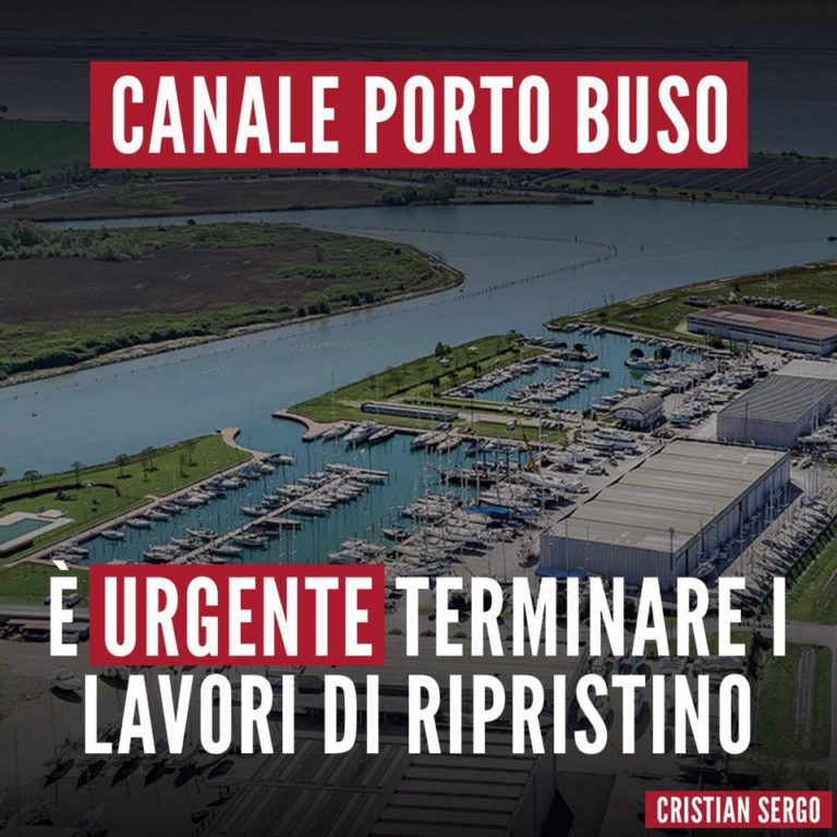 Urgente chiusura intervento ripristino canale Porto Buso