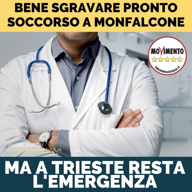 Bene sgravare Pronto Soccorso a Monfalcone, ma a Trieste resta l’emergenza