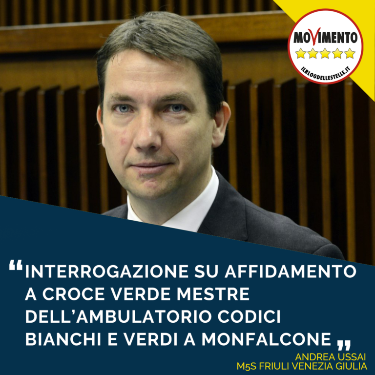 Interrogazione su affidamento a Croce Verde Mestre dell’ambulatorio codici bianchi e verdi a Monfalcone