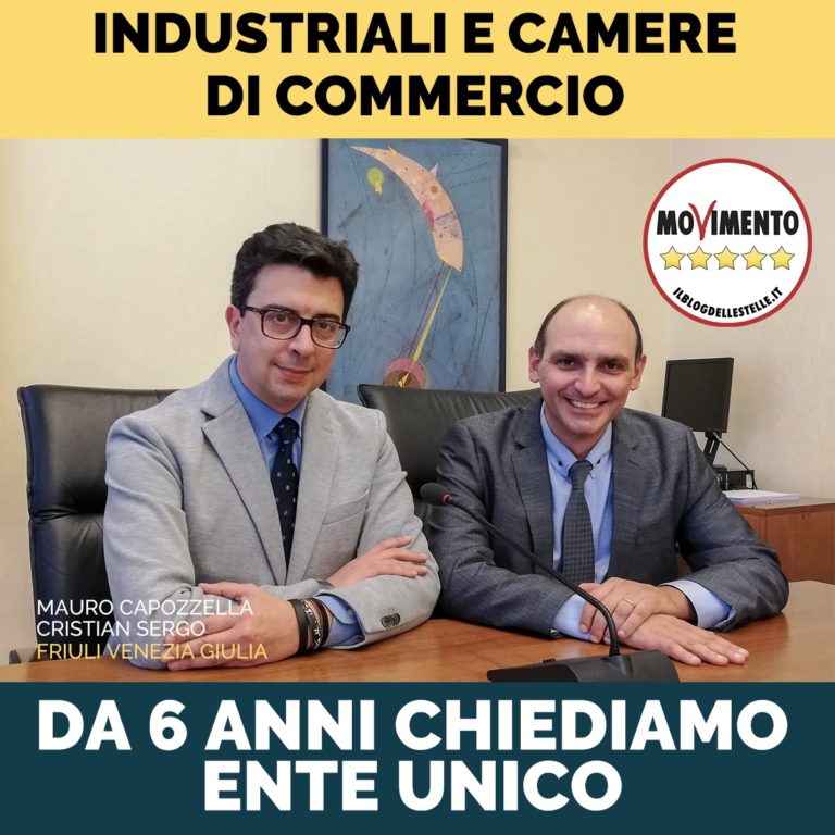 Industriali e Camere di Commercio: da 6 anni chiediamo ente unico