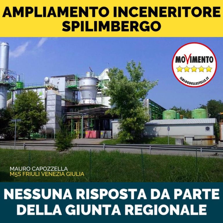 Assenza di risposte su ampliamento inceneritore Spilimbergo