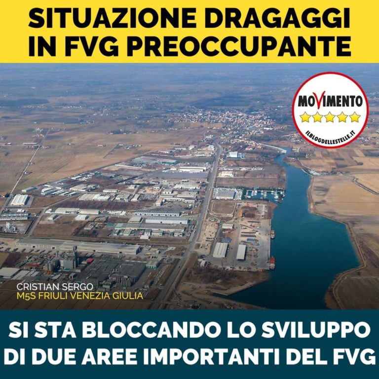 Situazione dragaggi in Fvg preoccupante