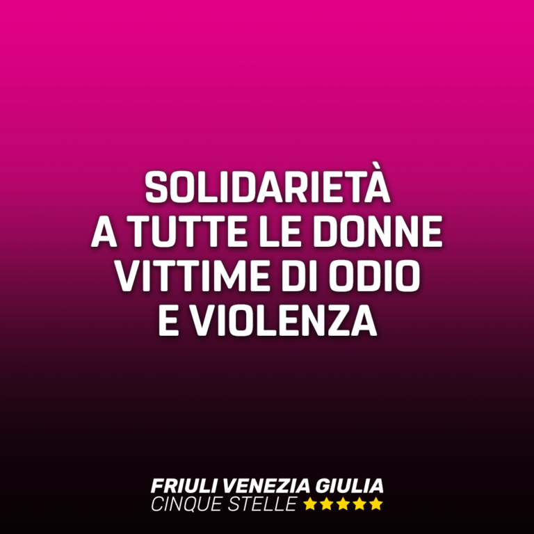 Solidarietà a Serracchiani e a tutte le donne vittime di odio e violenza