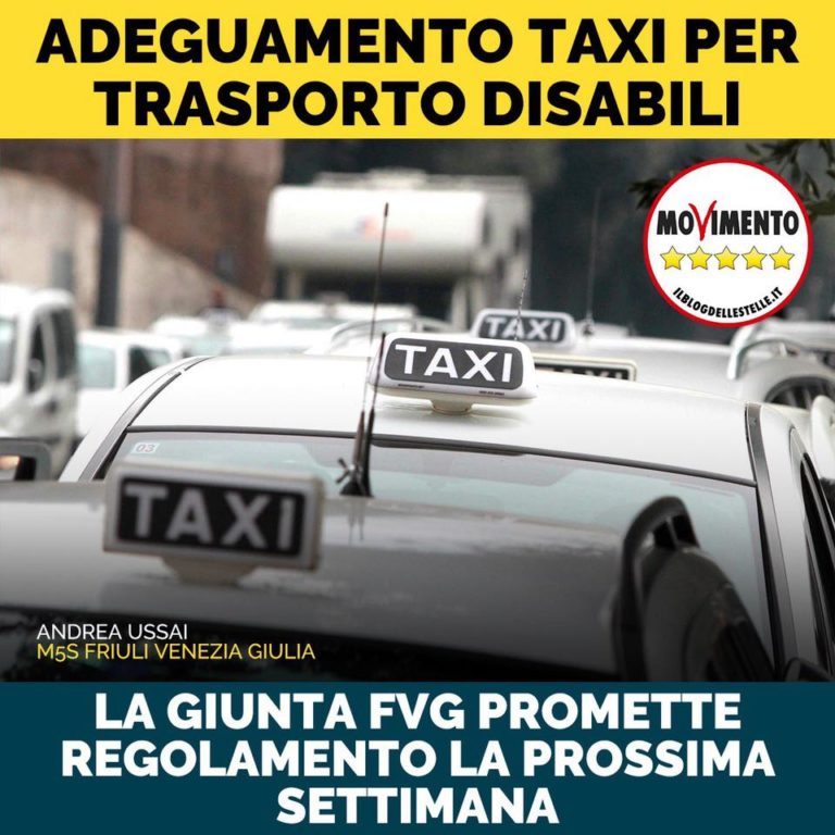 Taxi per disabili, Giunta promette regolamento la prossima settimana