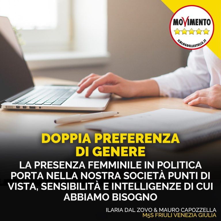 Doppia preferenza di genere, preziosa presenza femminile in politica