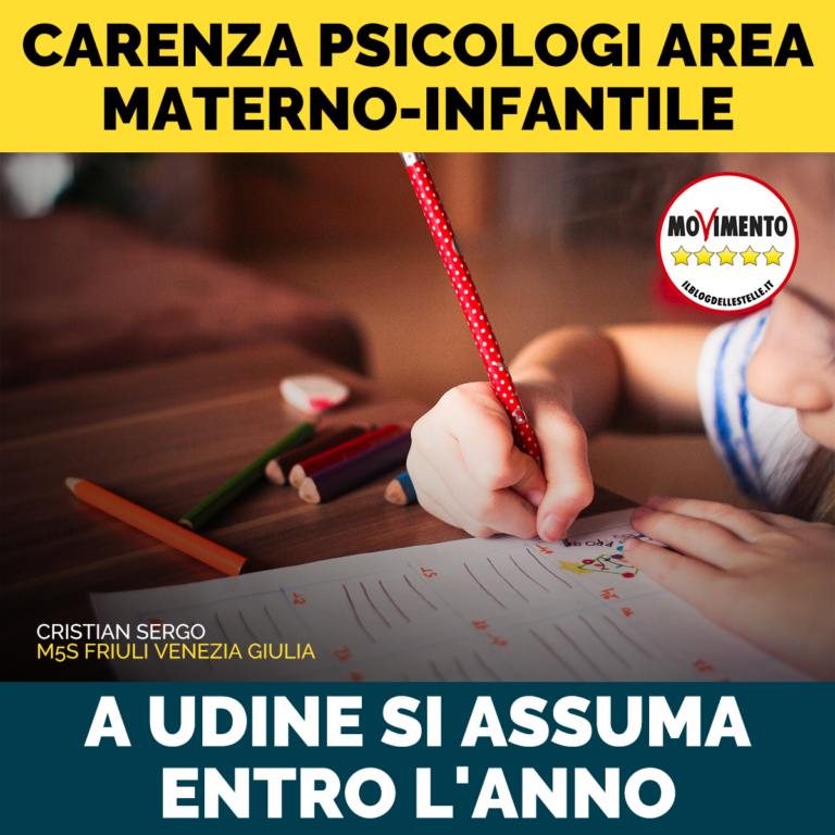 Carenza psicologi Area materno-infantile a Udine, si assuma entro l’anno