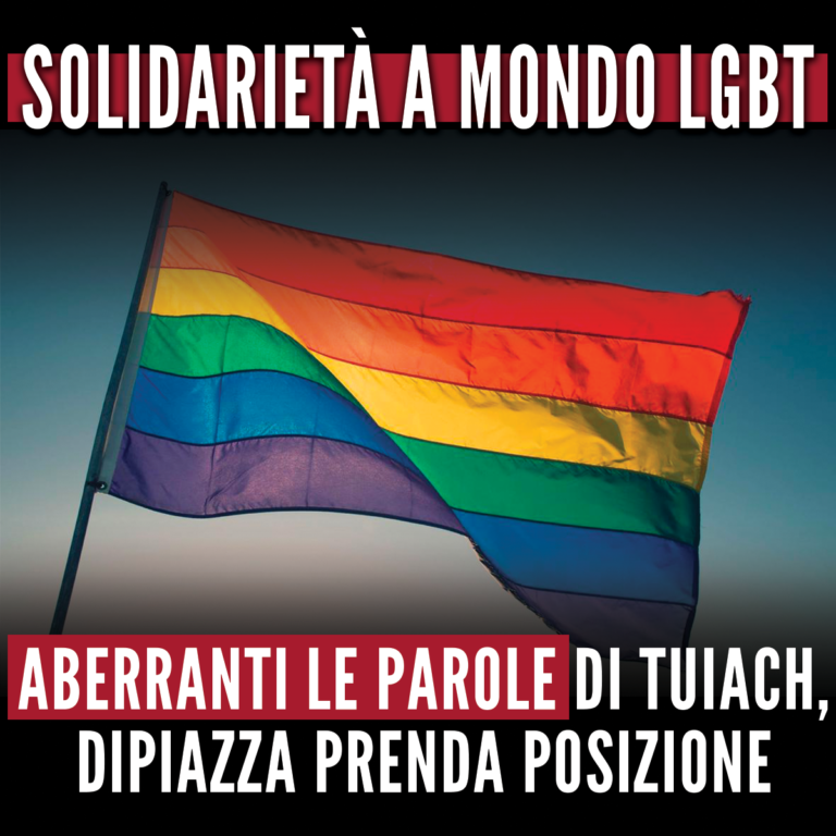 Aberranti parole di Tuiach contro Lgbt, intervenga Dipiazza