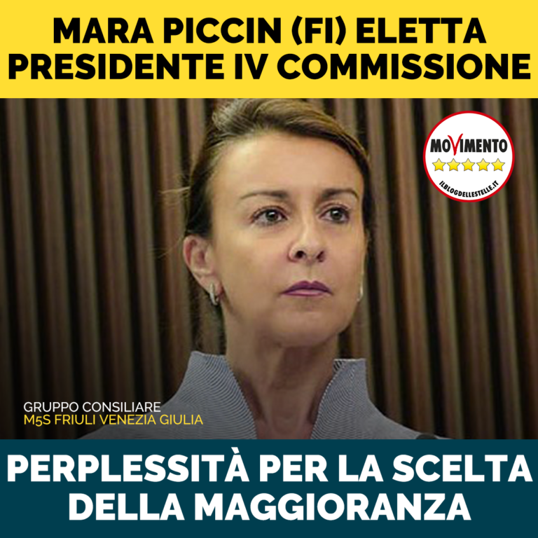 Perplessità su elezione Piccin a presidente IV Commissione