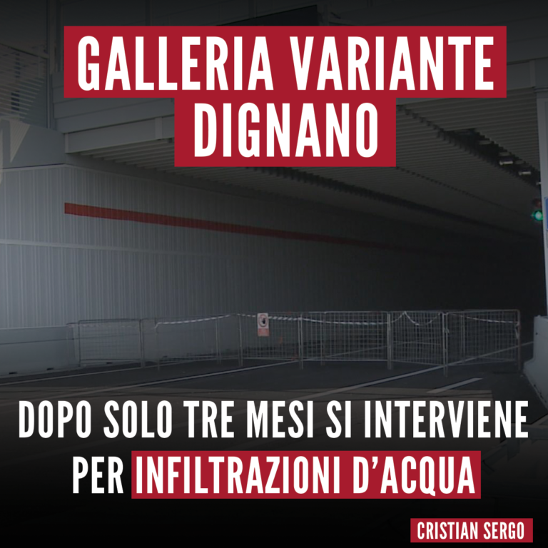 Galleria Variante Dignano, preoccupa necessità opere di contenimento