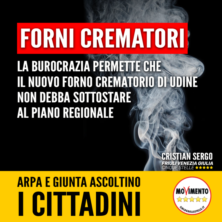 Forno crematorio Udine, urgente Piano regionale