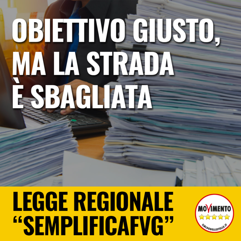 SemplificaFVG, obiettivo giusto ma strada sbagliata