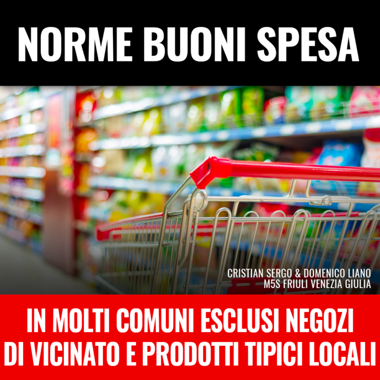 Buoni spesa, a Udine e in tanti Comuni norme pasticciate