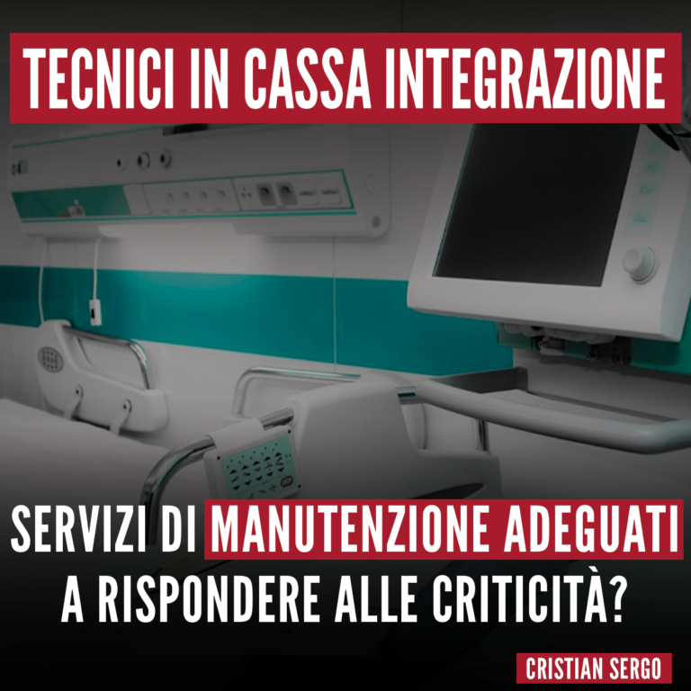 Cig Althea Italia: adeguati i servizi di manutenzione negli ospedali?