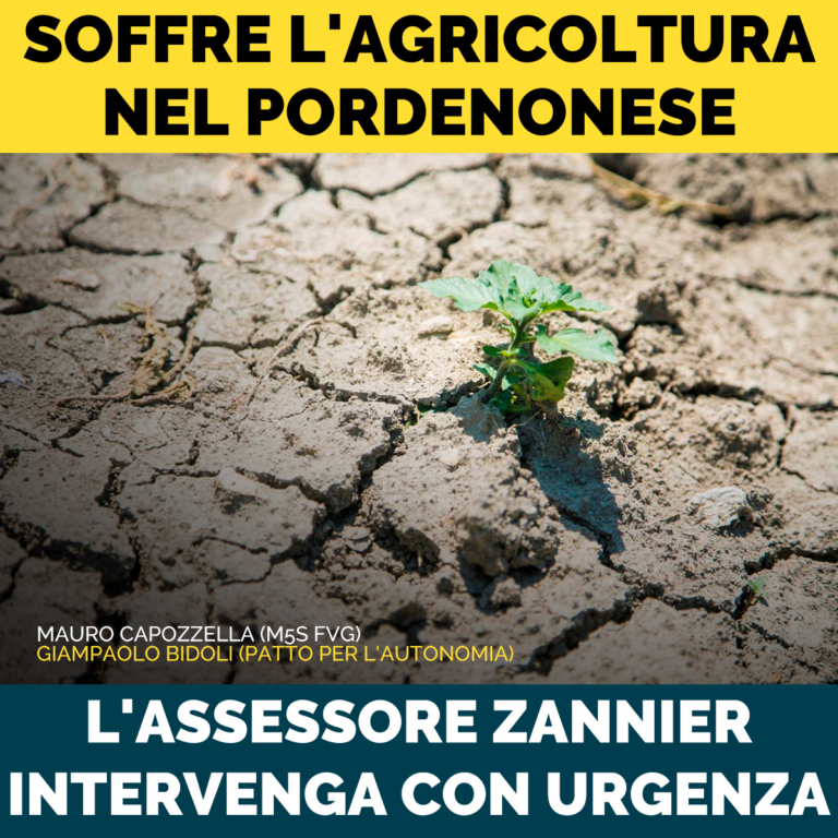 Agricoltura pordenonese in ginocchio, l’assessore tace