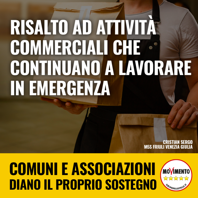 Risalto alle attività commerciali che continuano a lavorare in emergenza