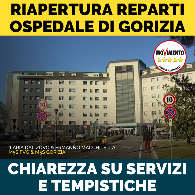 Chiarezza su riapertura reparti all’ospedale di Gorizia