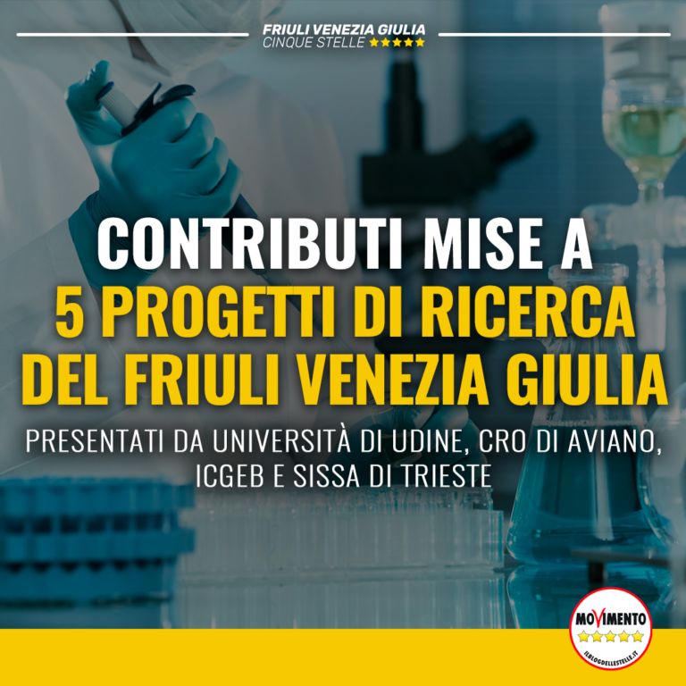 Contributi MISE a 5 enti di ricerca della regione