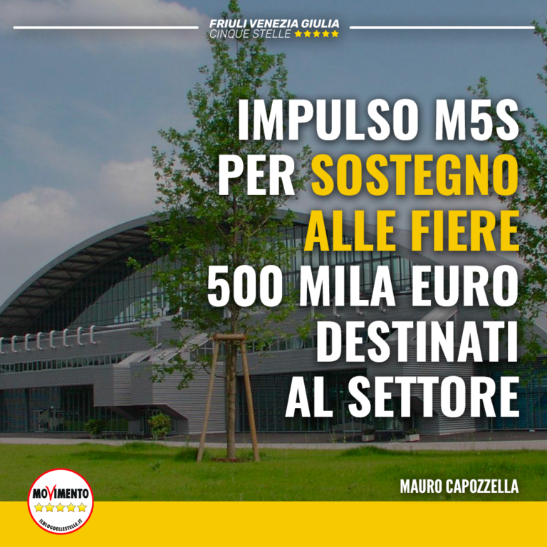 Impulso M5S per sostegno alle Fiere