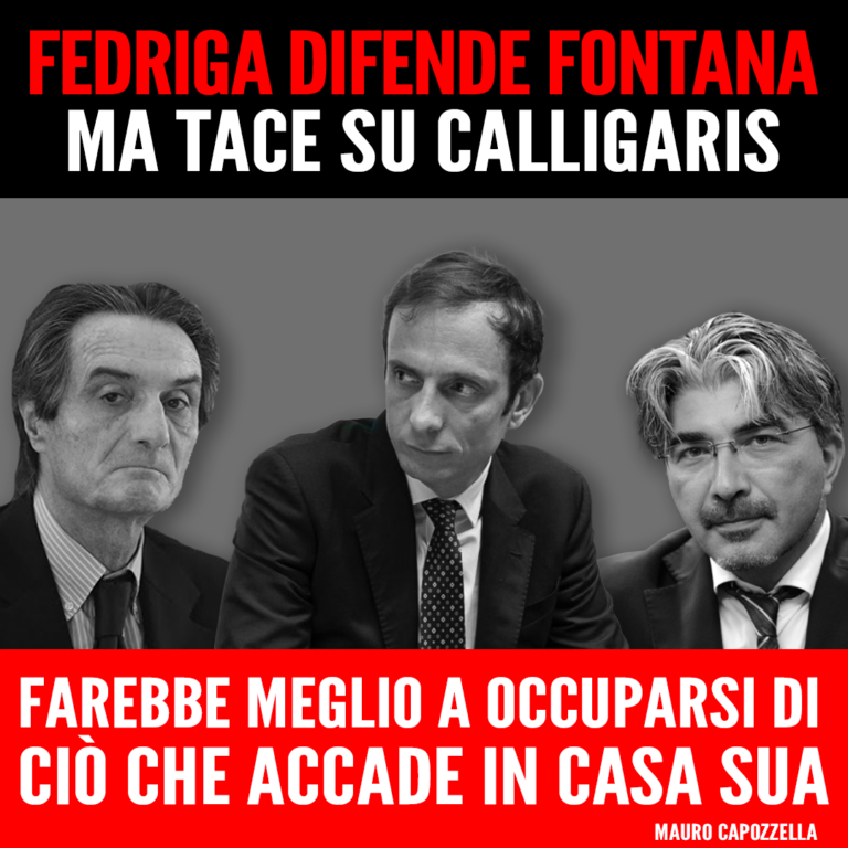 Fedriga difende Fontana ma tace su Calligaris