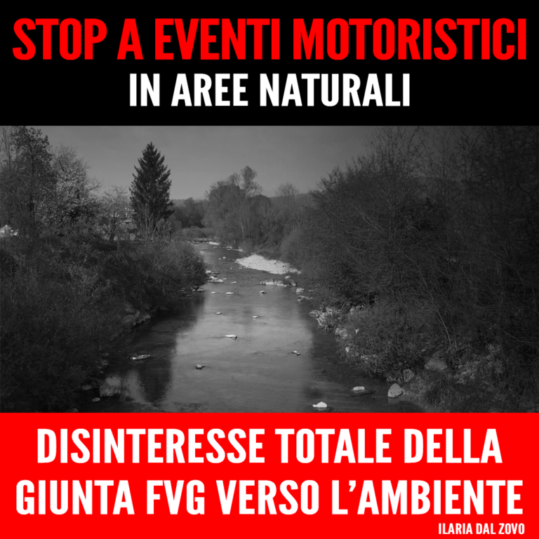 Stop a eventi motoristici in aree naturali