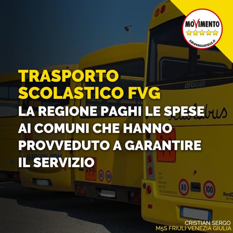 Regione paghi spese trasporto scolastico a Comuni che garantiscono il servizio