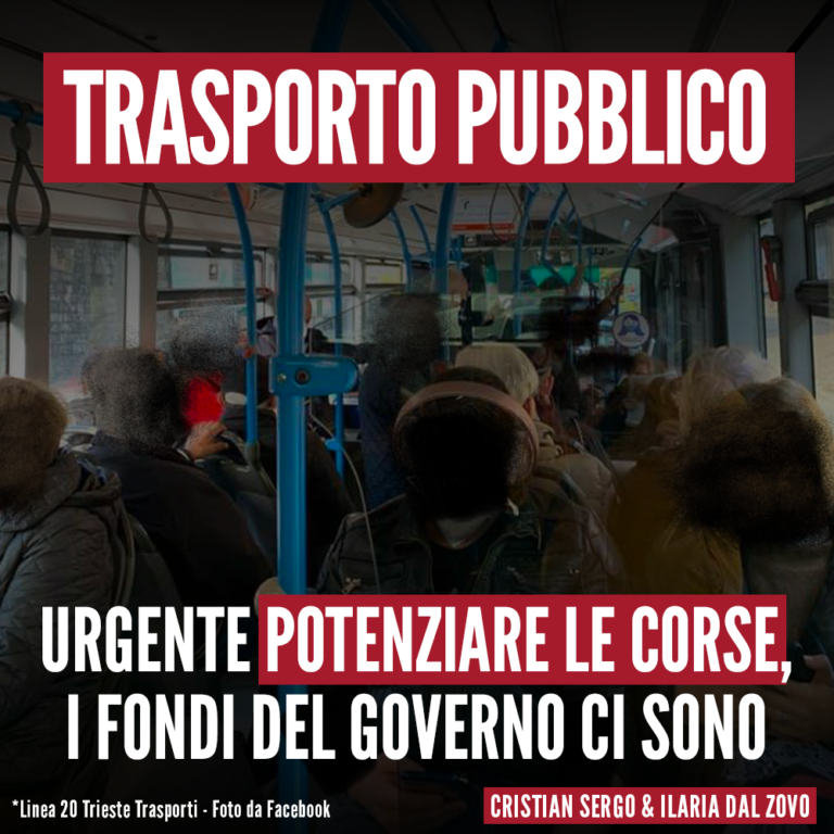 Urgente potenziare le corse del trasporto pubblico locale