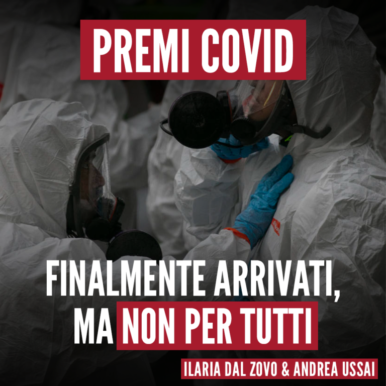 Sanità, ‘premi Covid’ finalmente arrivati ma non per tutti