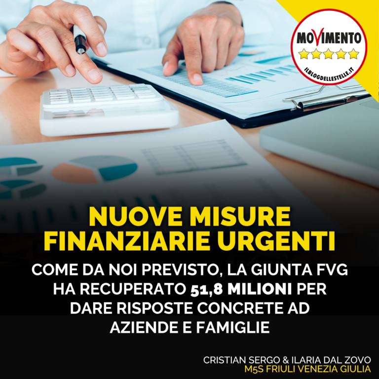 Misure finanziarie confermano quanto da noi sostenuto un mese fa