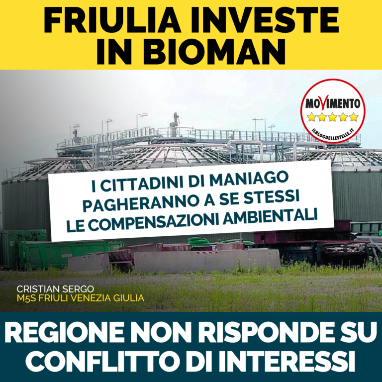 Friulia investe in Bioman, la Regione non risponde sui rischi di conflitto di interessi