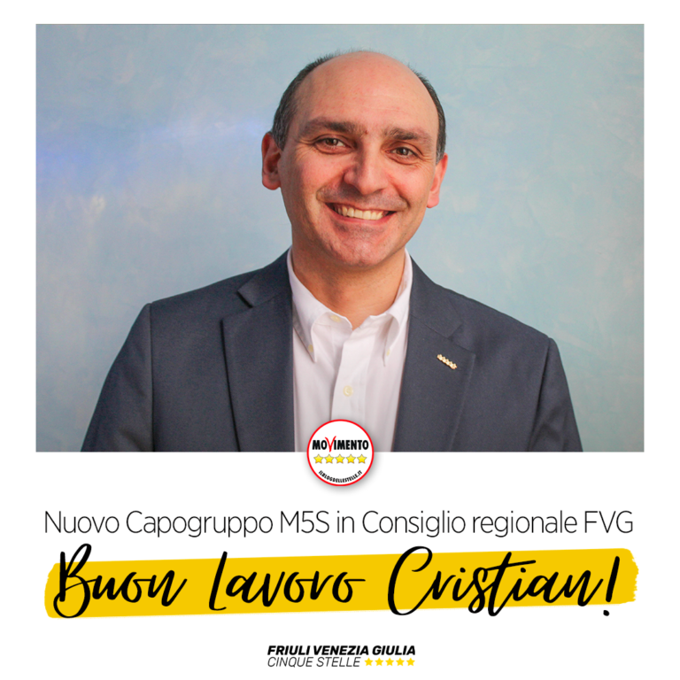 Cristian Sergo nuovo capogruppo in Consiglio regionale