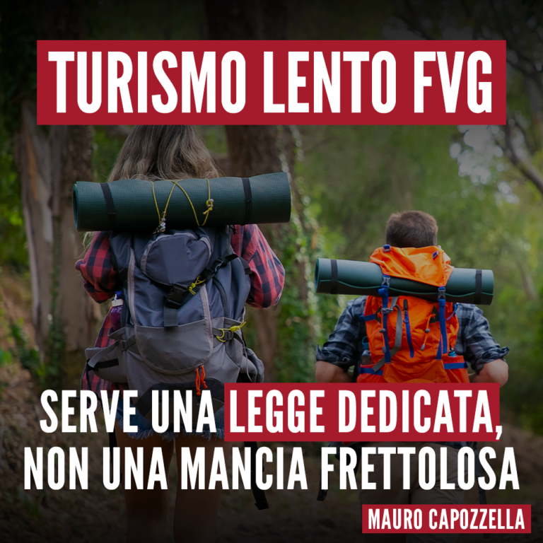 Turismo lento: serve una legge, non la mancia