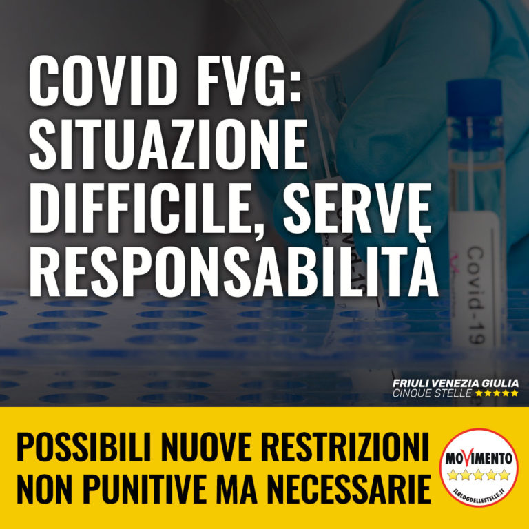 Situazione difficile, serve atteggiamento responsabile