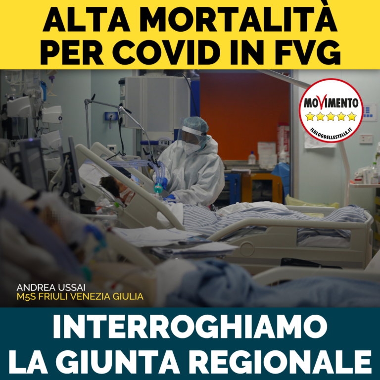 Interrogazione per conoscere i motivi di alta mortalità per Covid in FVG