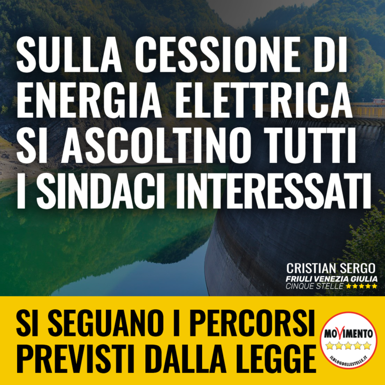 Cessione energia elettrica, Scoccimarro ascolti tutti i sindaci interessati