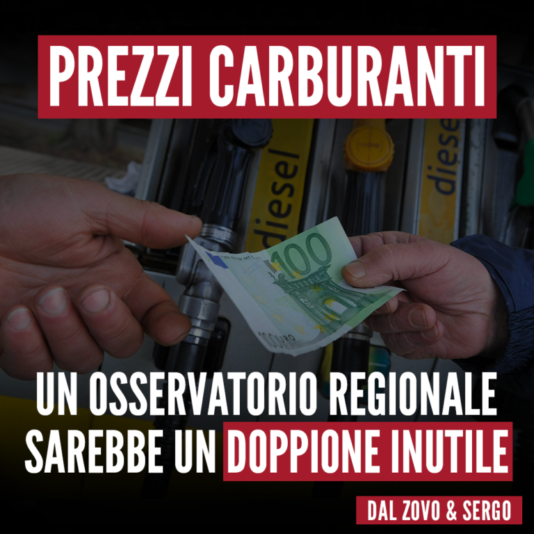 Carburanti, inutile un osservatorio regionale sui prezzi