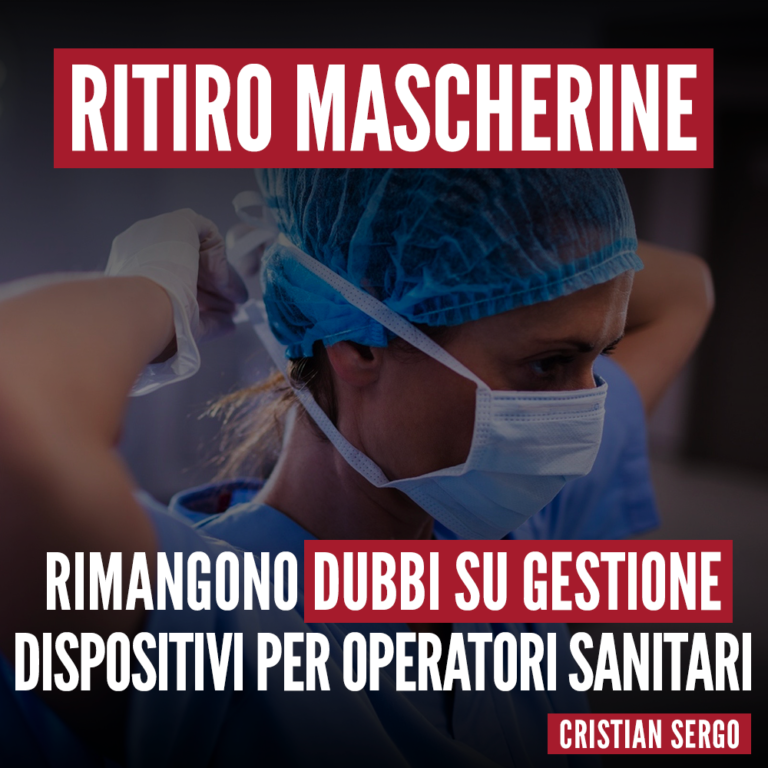 Ritiro mascherine: si dà credito ai giornalisti e non agli operatori