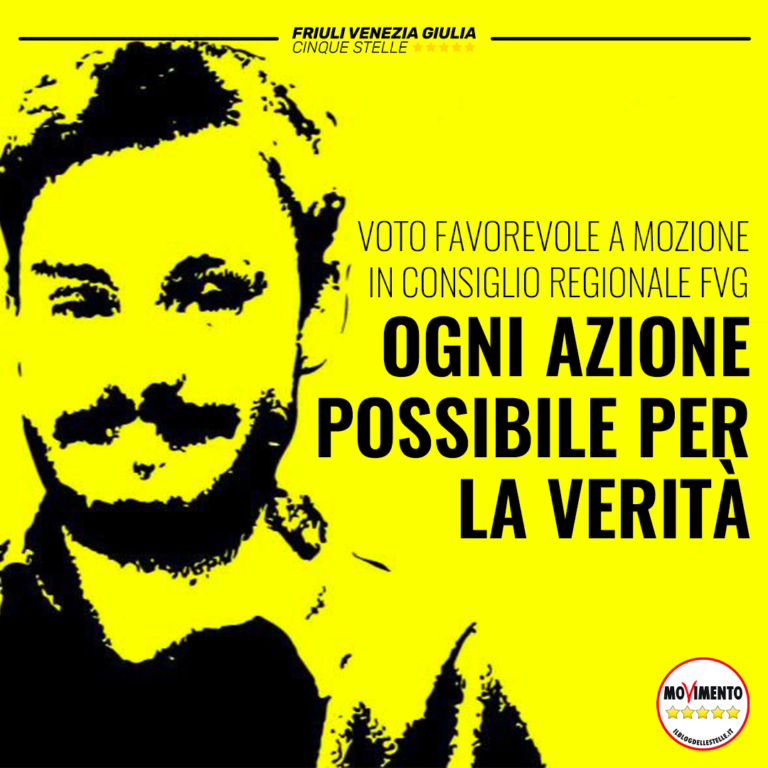 Regeni, ogni azione possibile per la verità