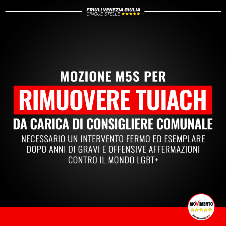 Rimuovere Tuiach dalla carica di consigliere comunale